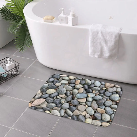 Tapis de pierre salle de bain