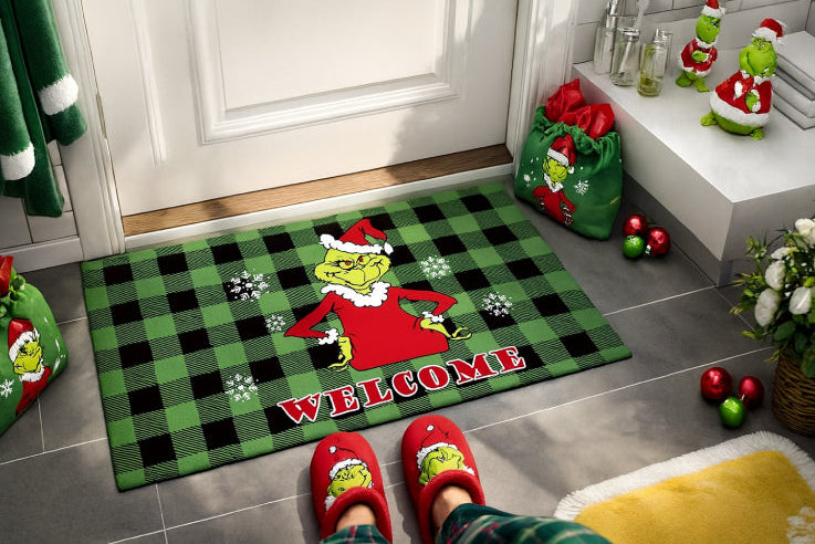 Tapis de salle de bain Grinch  pieds 