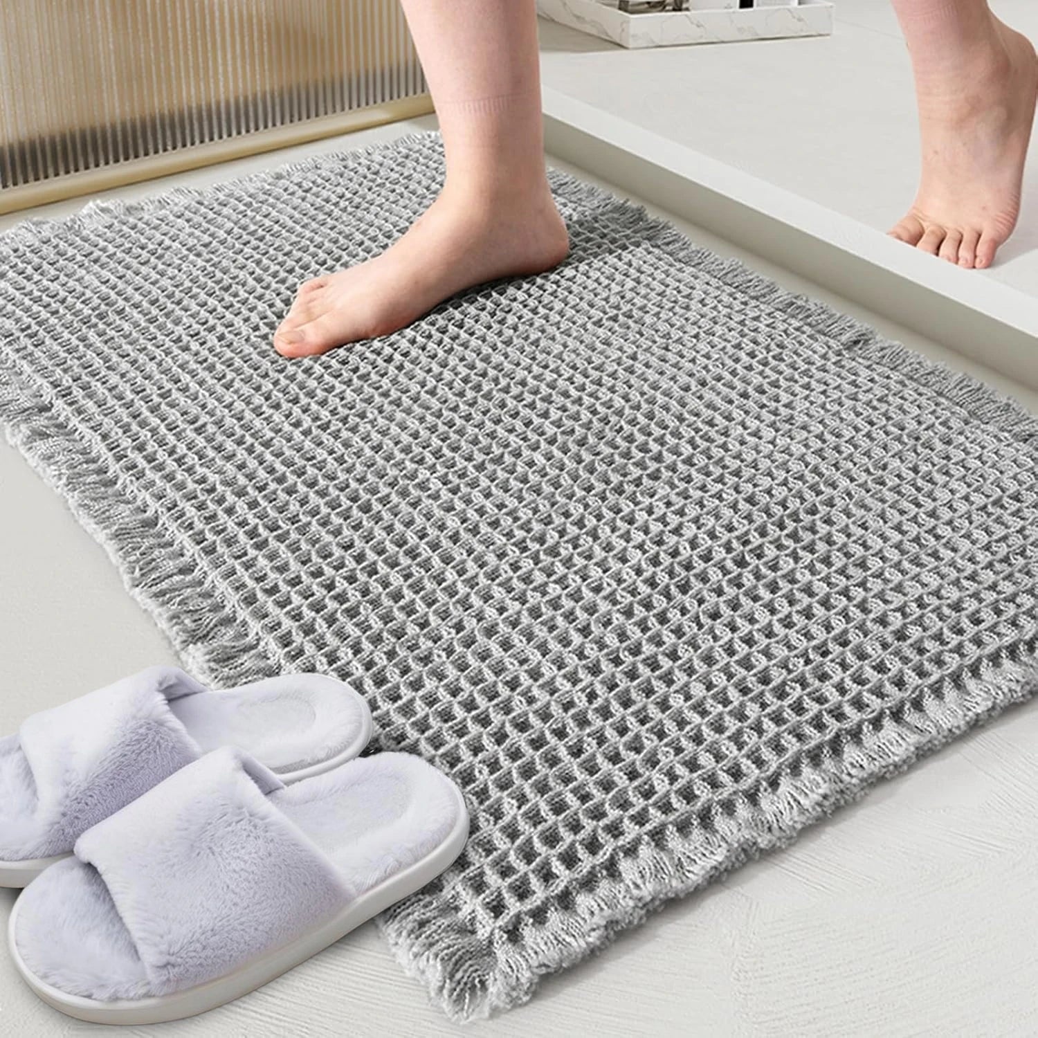 Tapis de salle de bain gaufré