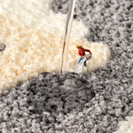 Tapis de salle de bain gris et blanc - Vignette | Douceur De Bain