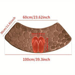 Tapis de salle de bain incurvé galet - Vignette | Douceur De Bain