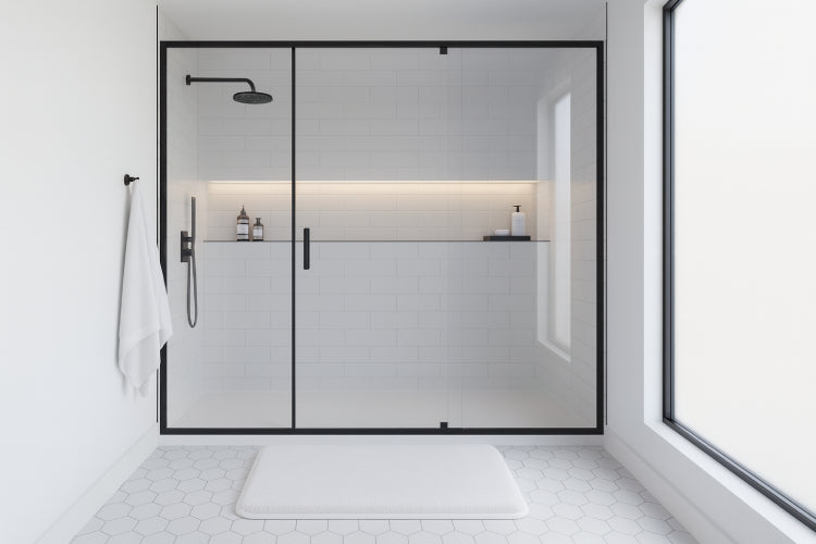 Tapis de salle de bain épais blanc sol 