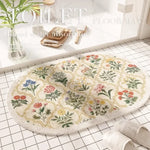 Tapis de sol absorbant à motif floral américain - Vignette | Douceur De Bain