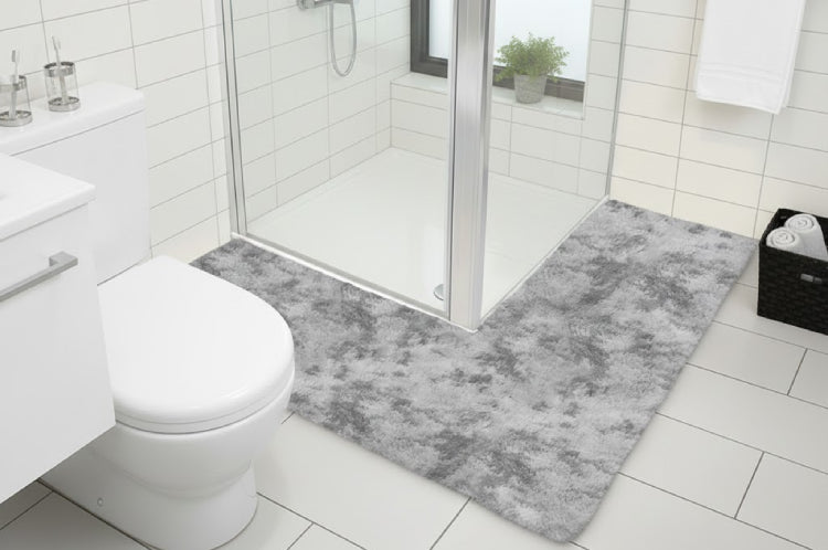 Tapis de sol antidérapant en forme de L toilettes 
