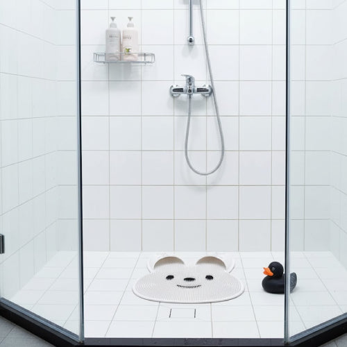 Tapis de sol de salle de douche frotter les pieds de lapin cabine 