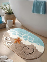 Tapis pour salle de bain bord de mer - Vignette | Douceur De Bain