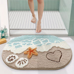 Tapis pour salle de bain bord de mer - Vignette | Douceur De Bain