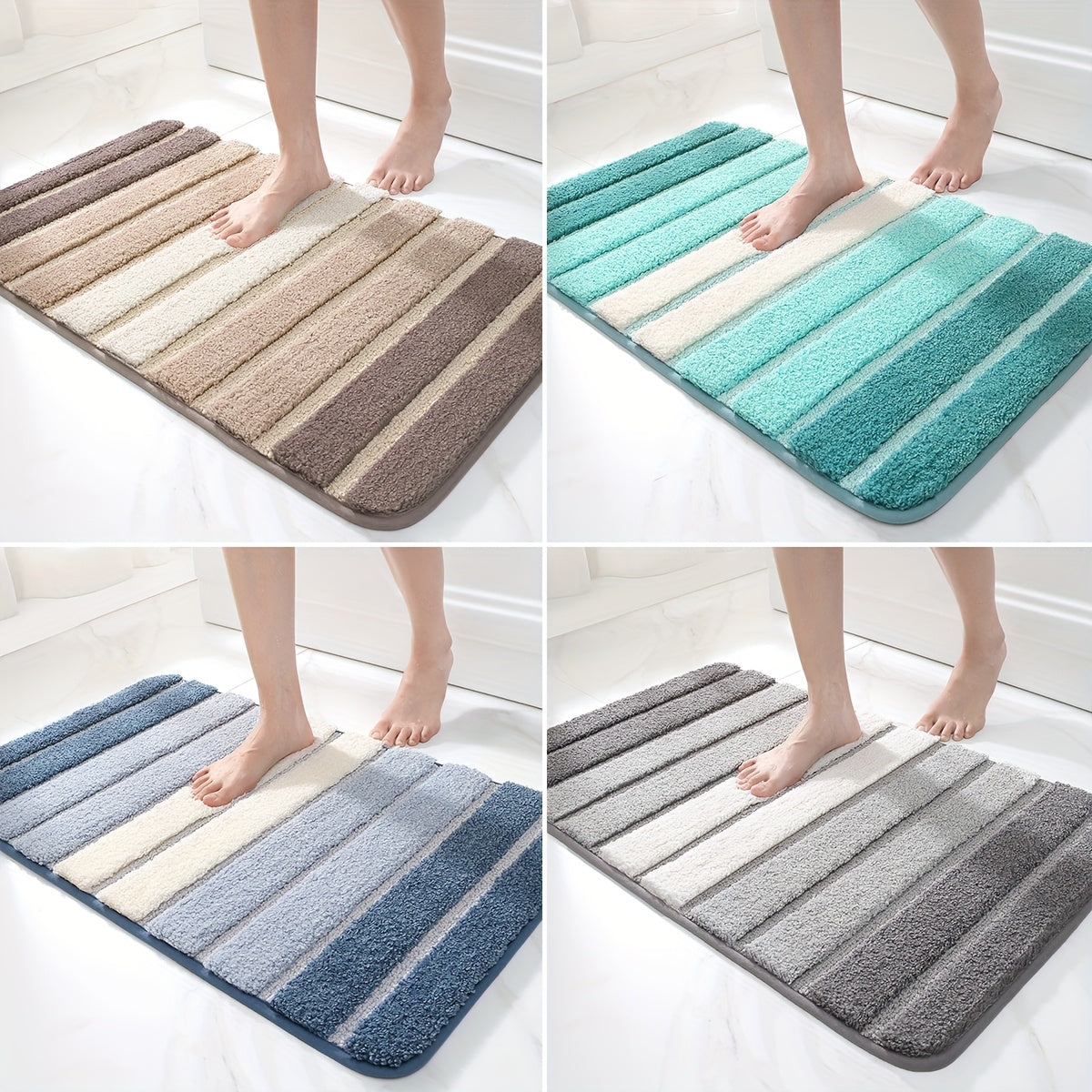 Tapis pour salle de bain extra doux  pieds 