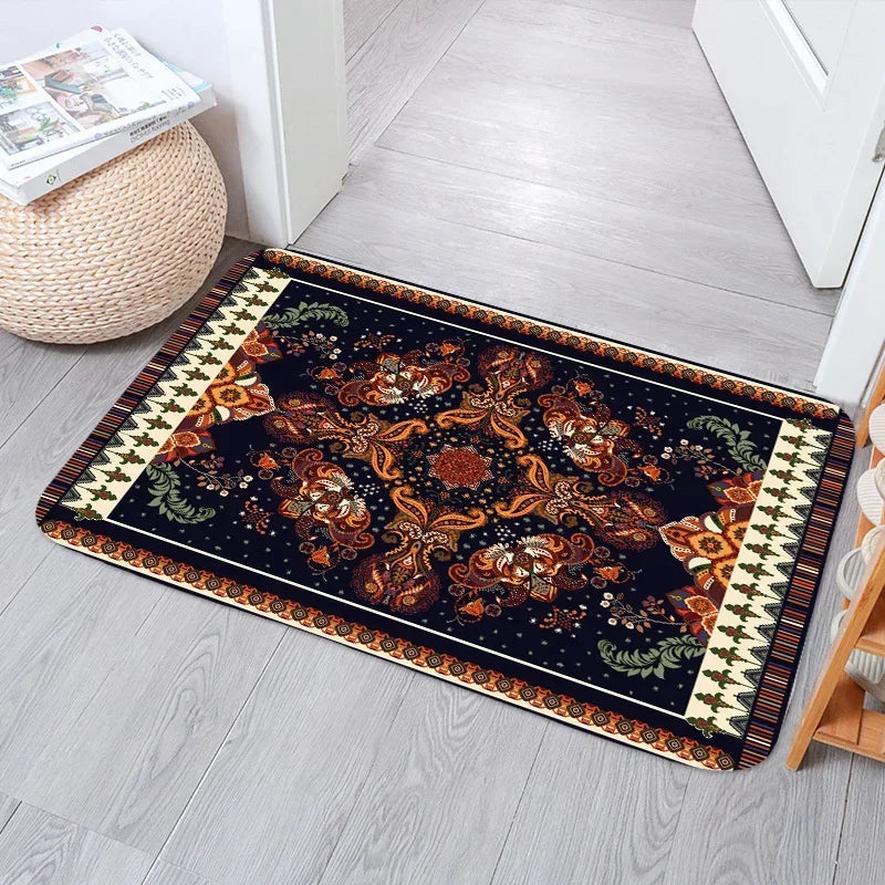 Tapis salle de bain Maroc orange