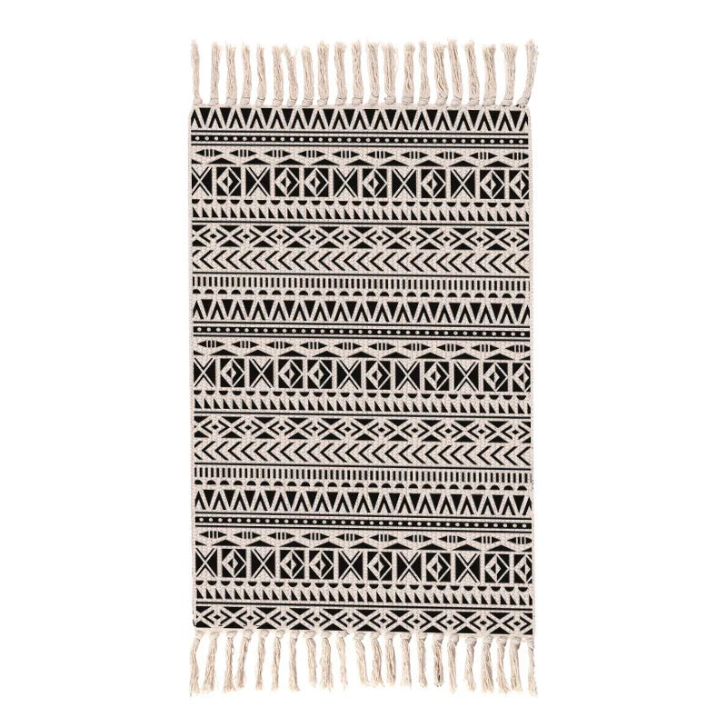 Tapis salle de bain Marocain lin coton 