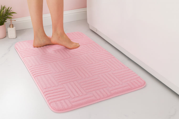 Tapis salle de bain Rose sol 