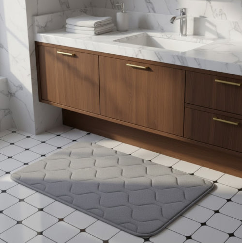 Tapis salle de bain antidérapant lavabo 