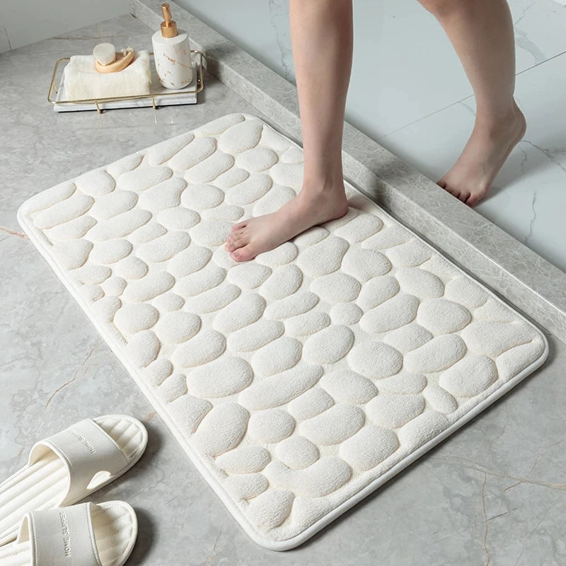 Tapis salle de bain antidérapant pieds
