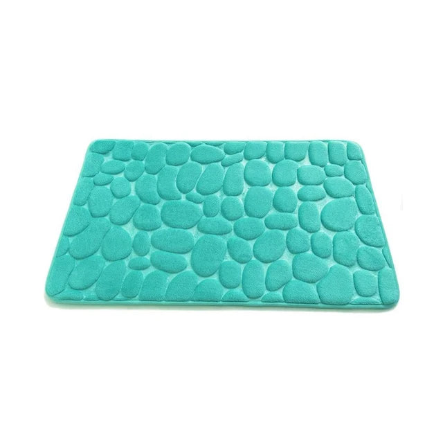 Tapis salle de bain antidérapant vert