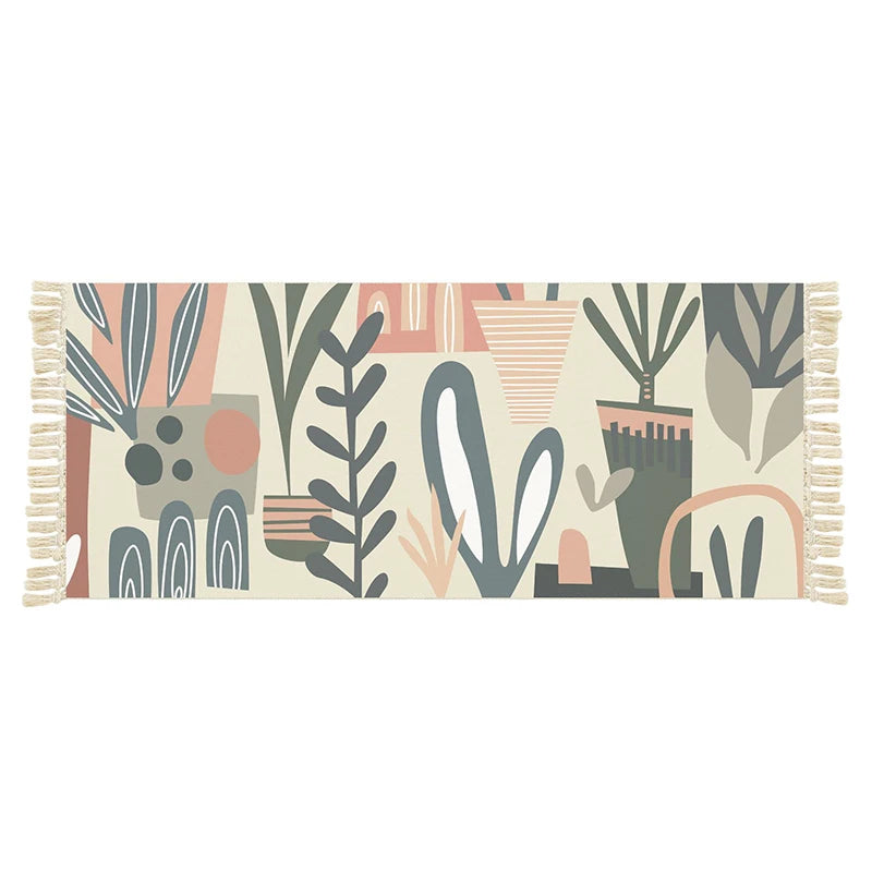 Tapis salle de bain berbère coton plante