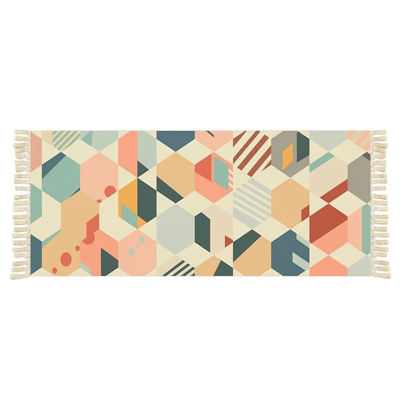 Tapis salle de bain berbère fond blanc