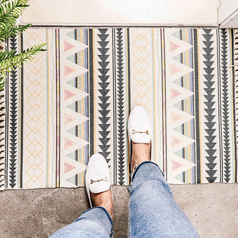 Tapis salle de bain berbère triangles