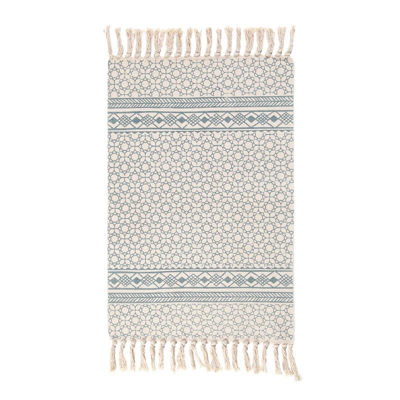 Tapis salle de bain berbère vert beige