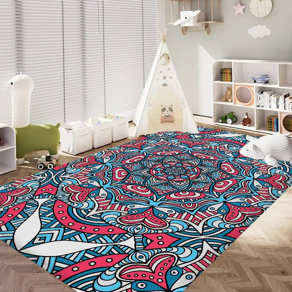 Tapis salle de bain bohème dessin