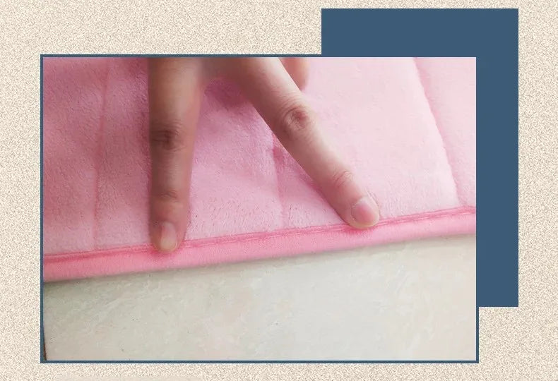 Tapis salle de bain bordeaux tissu