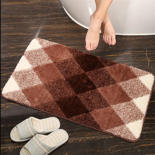 Tapis salle de bain coloré