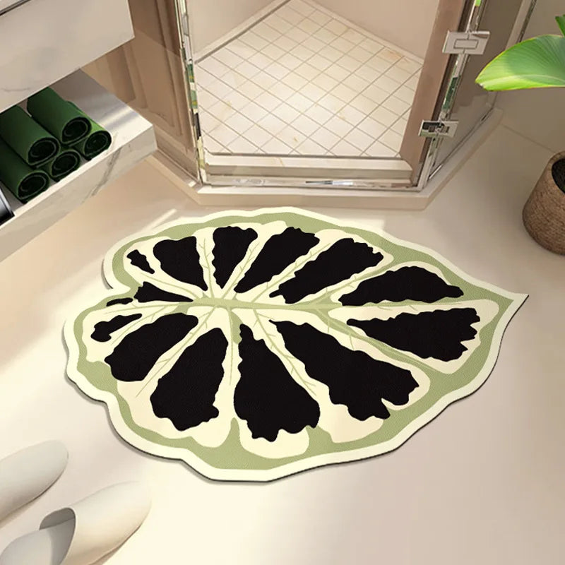 Tapis salle de bain forme originale antichute