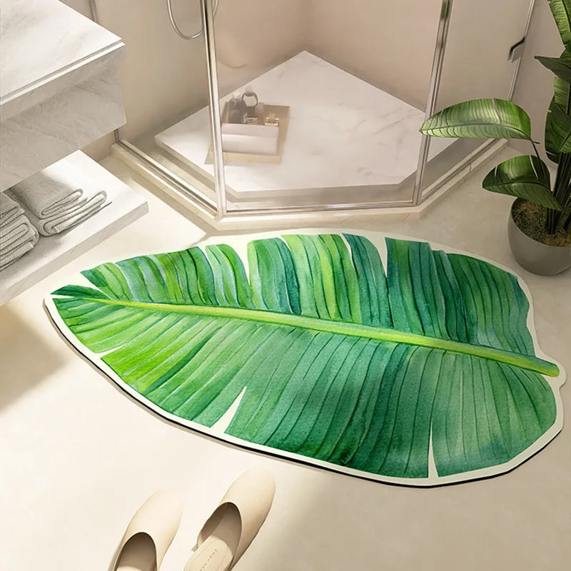 Tapis salle de bain forme originale  douche
