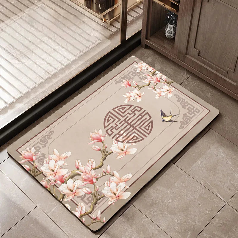 Tapis salle de bain japonais  paillasson