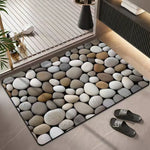 Tapis salle de bain motif galets - Vignette | Douceur De Bain