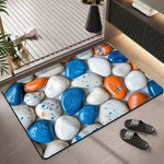 Tapis salle de bain motif galets - Vignette | Douceur De Bain