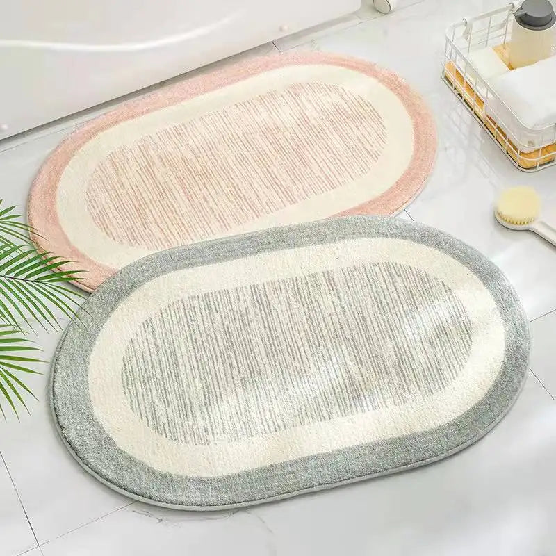 Tapis salle de bain tendance repose-pieds