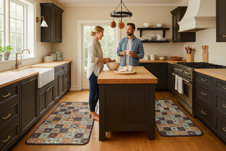 Tapis salle de bain vinyl couple 