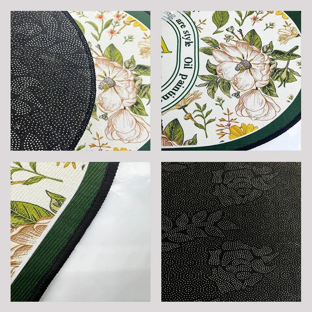 Tapis salle de bain vinyl detail