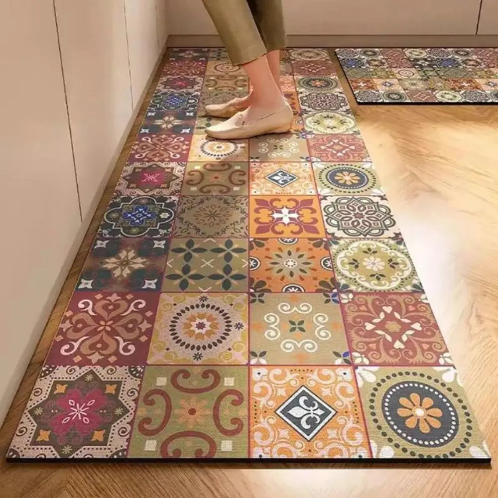 Tapis salle de bain vinyl  pieds