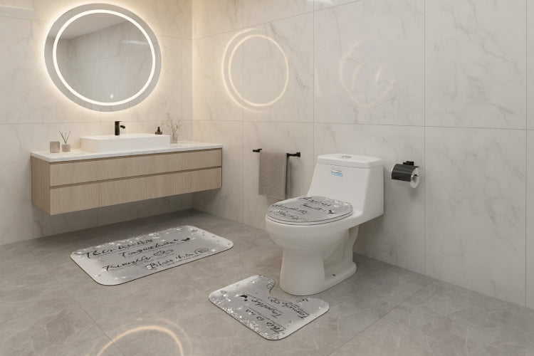 rideaux de douche pétillant lavabo sol 