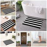 Tapis de bain noir et blanc - Vignette | Douceur De Bain